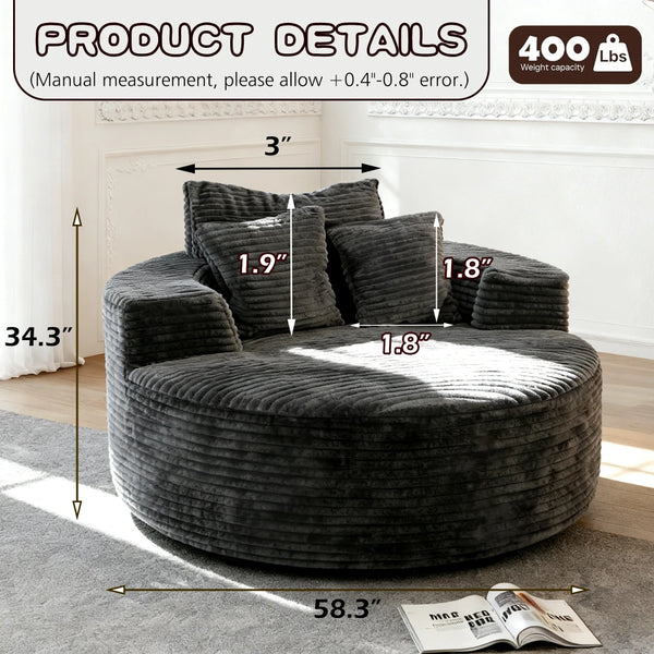 Cozy Cloud Sofa for Two