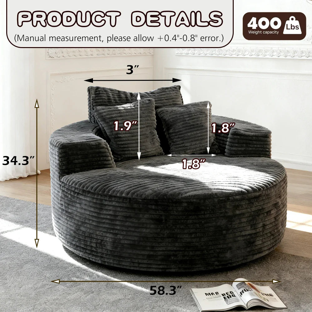 Cozy Cloud Sofa for Two