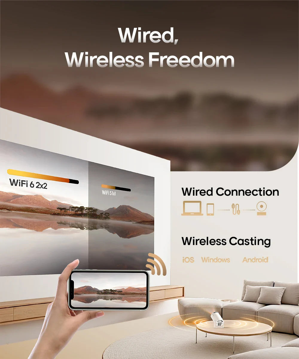 Cinematic Movie Night Projector