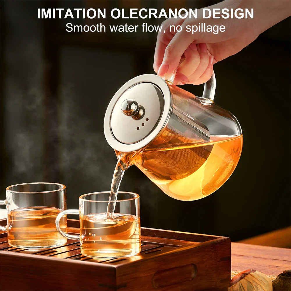 Elegant Glass Tea Kettle