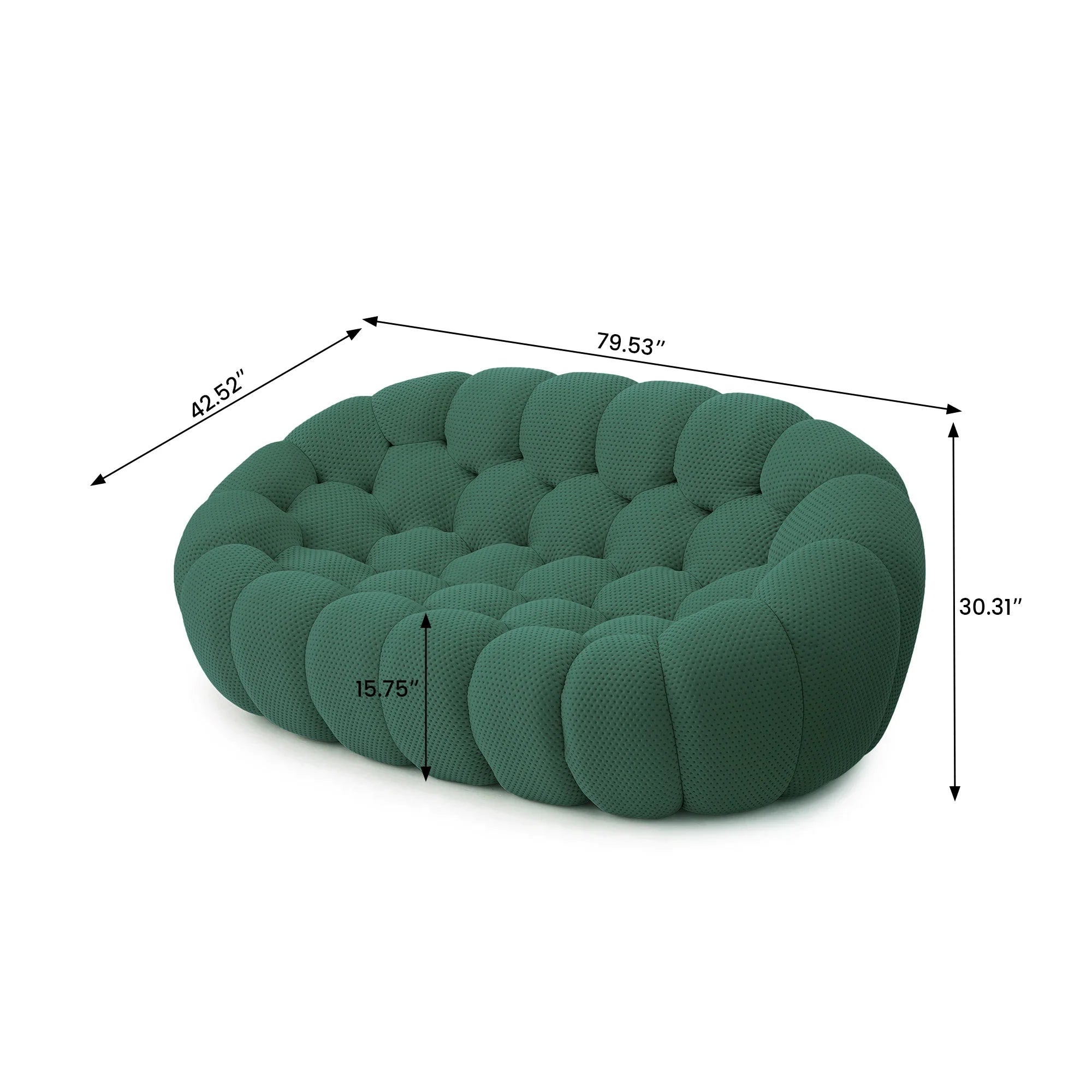 Curved Cozy Sofa for Living Room