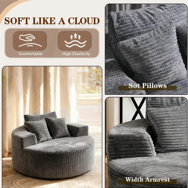 Cozy Cloud Sofa for Two