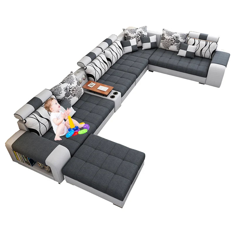 Comfy U-Shape Sofa Set